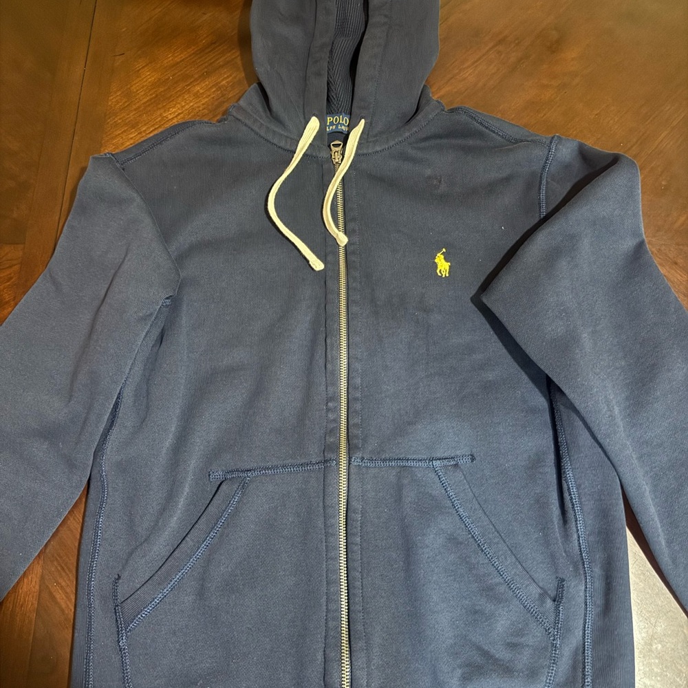 Ralph Lauren navy fleece hoodie